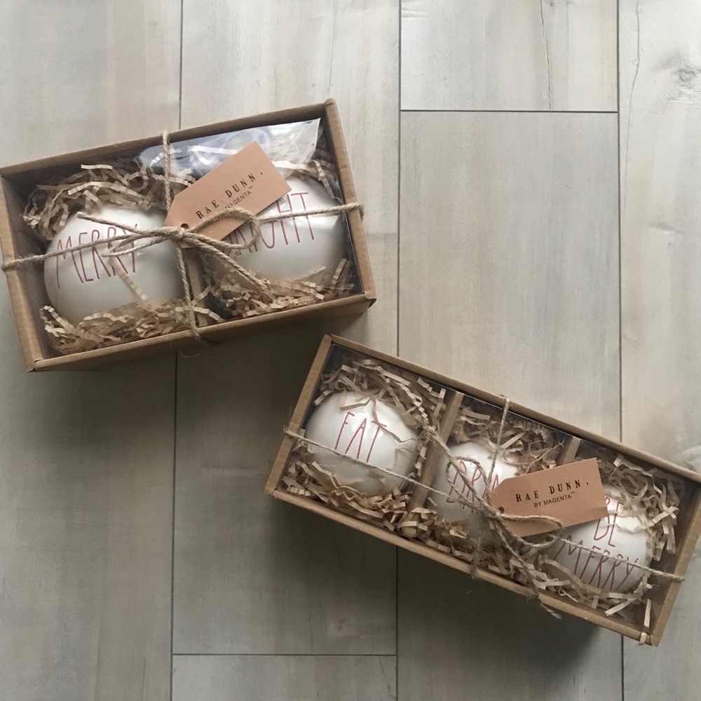 Rae Dunn Christmas ornaments